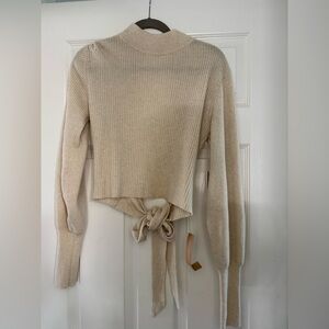 NWT Reformation Osteria Open Back Sweater